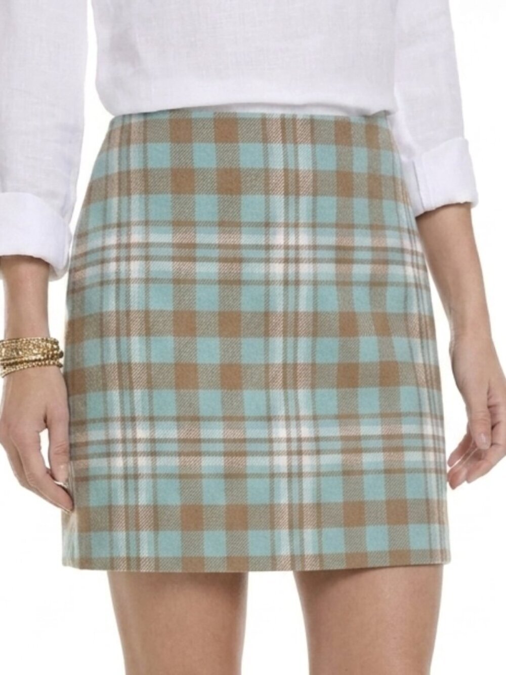 Talbots Petite Plaid Skirt